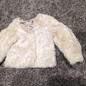 Childrens' faux fur jacket